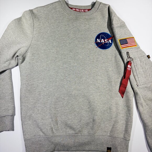 Alpha Industries Other - Alpha Industries Men's Space Shuttle Sweatshirt Gray - Size Small